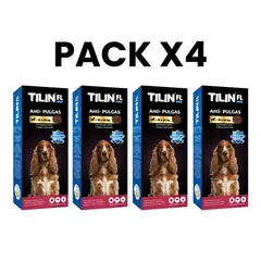 PLOP - Pack X4 Tilin 10 A 20kg Antipulgas Con Hepatoprotector