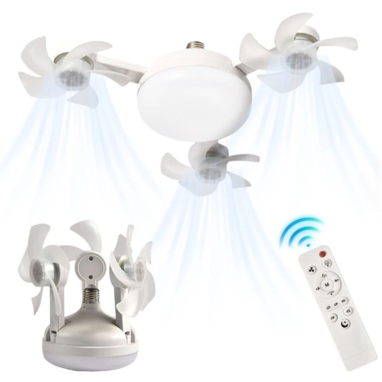 Ventilador Techo 3 Aspas Con Luz 3 Velocidades 3000k-8000k FS07