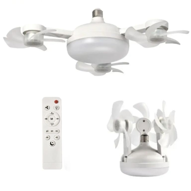 Ventilador Techo 3 Aspas Con Luz 3 Velocidades 3000k-8000k FS07