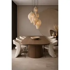STIL NOVO - JUEGO DE COMEDOR 6 SILLAS EBAN BEIGE