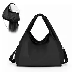 KELLER - Bolso para Mujer Impermeable con Gran Capacidad y Correa Ajustable Negro YW8