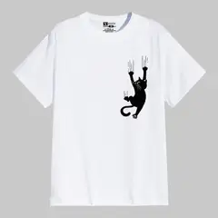 YANSUS - Polo Hombre Blanco Gato Araña
