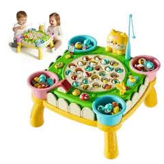 GENERICO - Juego De Pesca Magnetica Interactiva Didactico Musical Con Accesorios Para Niños