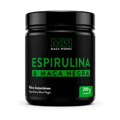 MACA WORKS - Espirulina y Maca Negra 200g - Energía Natural