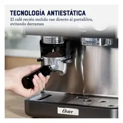 OSTER - Perfect Brew BVSTEM7301 Espresso Profesional y Café Recién Molido en Casa