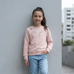 GENERICO - Polo Polera Rosado Bordada Niña Angela Kids