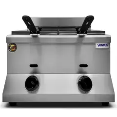 Ventus - Freidora a Gas Doble Sobremesa VFSG-072 8.5L Inox