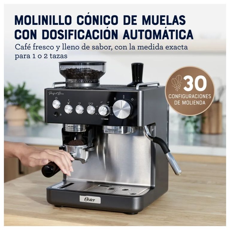 Cafetera Espresso Perfect Brew con Molinillo Integrado BVSTEM7301
