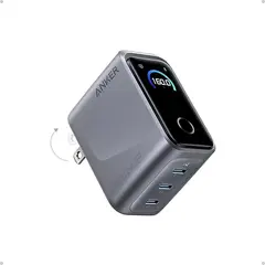 Anker - Prime Cargador 160W Gan con Pantalla Tactil Smart