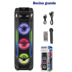 OEM - Torre de Sonido BOSSNEY BS-P8579MBA Luces LED multicolor RGB