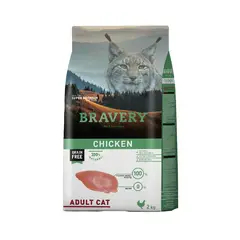 BRAVERY - Gato Adulto Pollo Alimento Sin Cereales 7 kg