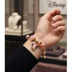 DISNEY CLASICOS - Pulsera Minnie mouse rosa