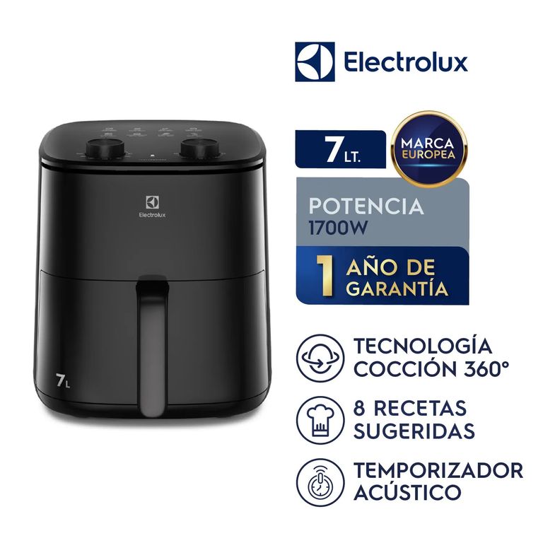 Freidora de Aire 7L Negra 1700W Efficient EAF70