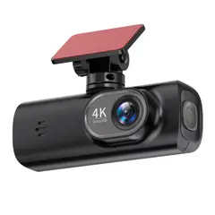 RENVMEXY - Cámara para Auto 4K con GPS y WiFi Doble Lente Frontal y Trasera Visión Nocturna