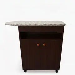 START FG - Planchador de ropa Marron con cajones Tapiz superior ARMADO y RODANTE