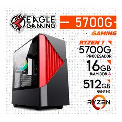 AMD - Computadora PC Ryzen 7 5700G RAM 16GB SSD 500GB CON GRAFICOS RADEON