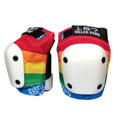 TRIPLE EIGHT - PROTECCION RODILLERA KILLER PADS 187 SLIM KNEE RAINBOW TALLA M