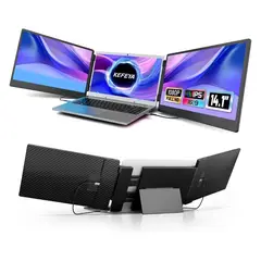 GENERICO - Extensor Dual De Monitor 14 Para Portatiles De 13-17 Fhd 1920x1080 Ips Usb-CHdmi