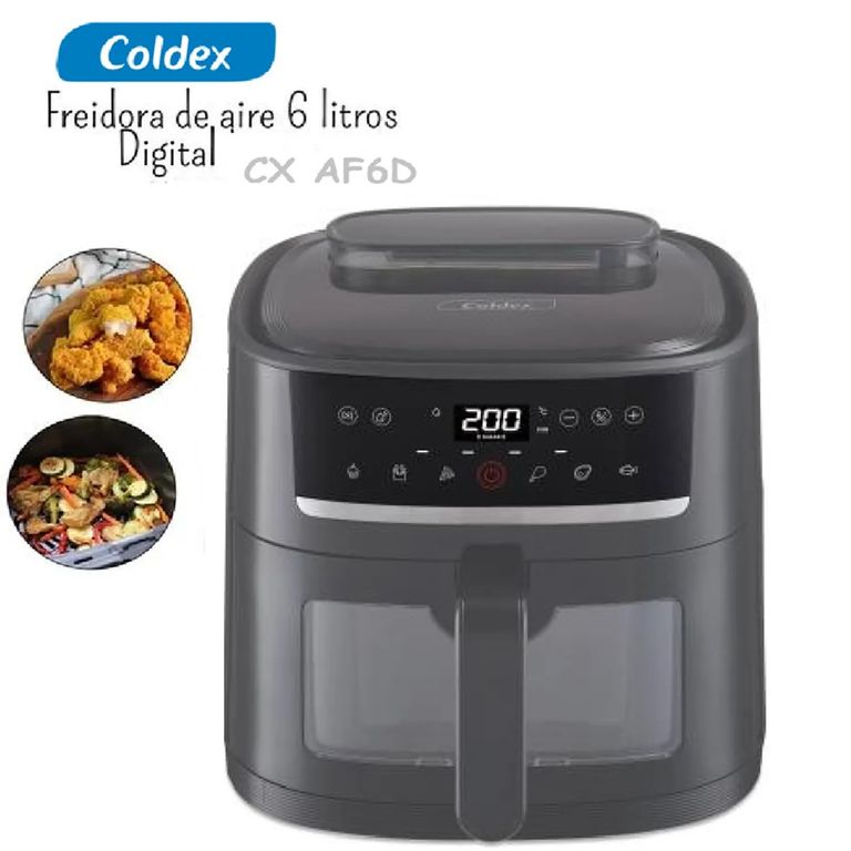 Freidora de Aire Digital 6L CX-AF6D con Vaporera