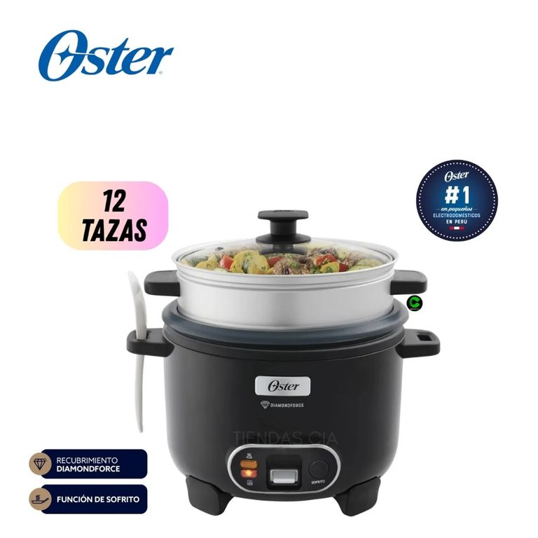 Olla Arrocera 12 Tazas con DiamondForce CKSTRC12DFBLK