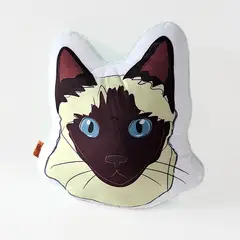 QALA DISEÑO - Almohada Decorativa - - Gato Siamés