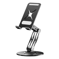 GENERAL - Soporte Metálico Giratorio 360 para Celular Negro