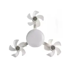 GENERICO - FOCO Y VENTILADOR DE TECHO TRIPLE ASPAS