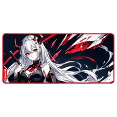 REDRAGON - Mousepad Gamer XL AK L Diseño Anime 90 x 40 cm Antideslizante Impermeable
