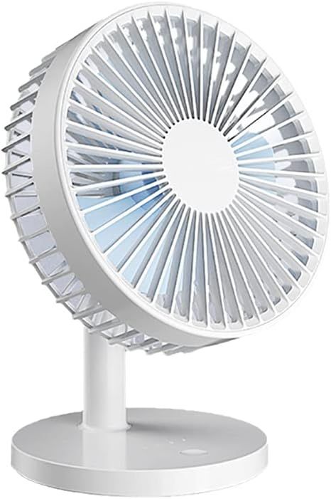 Ventilador de escritorio USB con pilas, 3 velocidades