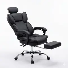 XION - Silla De Oficina Gerencial Roma Cabecera Ajustable, Posapiés y Reclinación 135° Negro