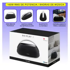 Harman Kardon - Parlante Bluetooth Go + Play 3 160 W RMS Estéreo Tridimensional