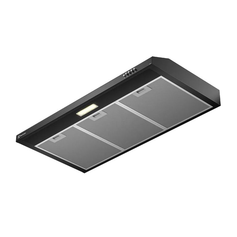 Campana Extractora 90cm e iluminación LED Negra DE9SB
