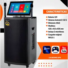 OEM - Parlante con Pantalla Táctil 15.4 con Ruedas Android