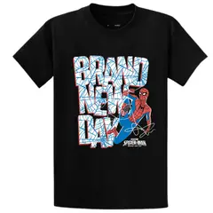 GENERICO - Polos Algodon Negro Spiderma Brand New Day - Talla 6 hasta XL
