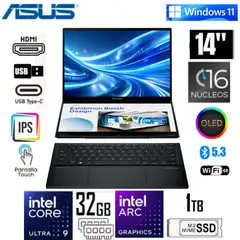 ASUS - Laptop Zenbook DUO 14″ 3K OLED Touch UX8406CA-PZ073W Intel Core Ultra 9 32GB RAM 1TB Gris W11