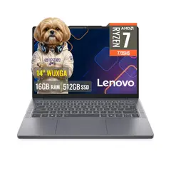 LENOVO - Laptop Slim3 14ARP10 14 OLED Ryzen 7 7735HS 16GB DDR5 SSD 512GB FreeDOS-83K600B6LM