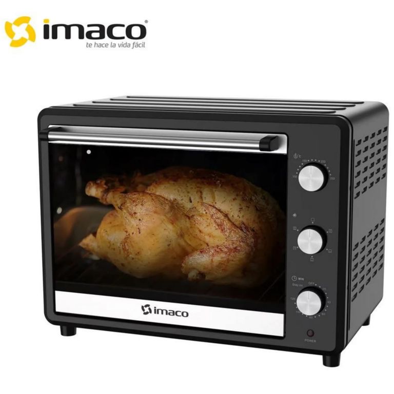 Horno Eléctrico 55L con Rosticero HEB55R Negro
