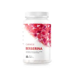 OEM - Berberina 120 Cápsulas - Equilibrio de la Glucosa con Canela y Cúrcuma - Carmesí