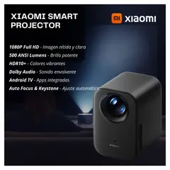 XIAOMI - XMTYY03FMG Proyector Full HD 1080p Android TV Pantalla Hasta 120