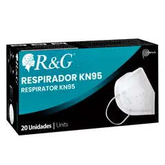R&G - Mascarilla KN95 Blanca Caja x 15 und