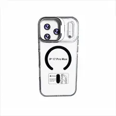 SPACE - Case IPhone 17 Pro Max con Parante de Camara Transparente con Magsafe color Negro
