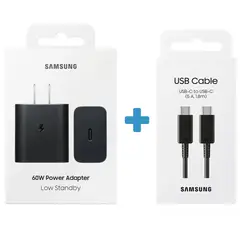 SAMSUNG - Adaptador de corriente de 60W + Cable 5A de 1.8M ORIGINAL