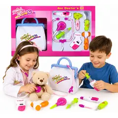 GENERICO - Set Rosado Doctora Infantil Para Niñas