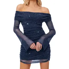 GENERICO - VESTIDO LOLITAS AZUL CON MANGA