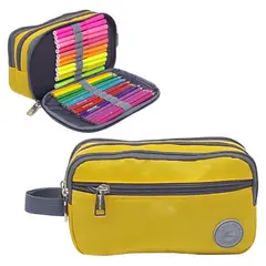 KENGAR - Cartuchera Organizadora Modelo Star - Amarillo