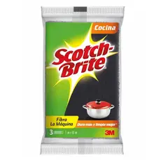 3M - Esponja Negra Scotch Brite La Maquina Para Cocina X Unidad