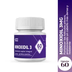 GENERICO - MINOXIDIL 3MG- 60 CAPSULAS