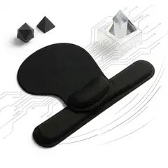GENERICO - Kit Reposamuñecas para Teclado y Mousepad Ergonómico de Escritorio