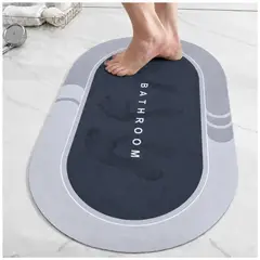 MINARI - Piso Tapete Alfombra de Baño Antideslizante Absorbente de Secado Rápido AF10-1 - Color Aleatorio