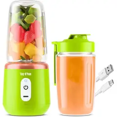 ITELSISTEM - Mini Licuadora Para Batidos Recargable Portatil juicer Multi funcion Verde